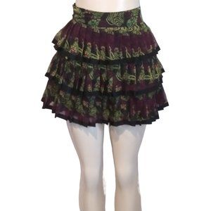 3-Tiered Pleated Mini Skirt by Forever 21